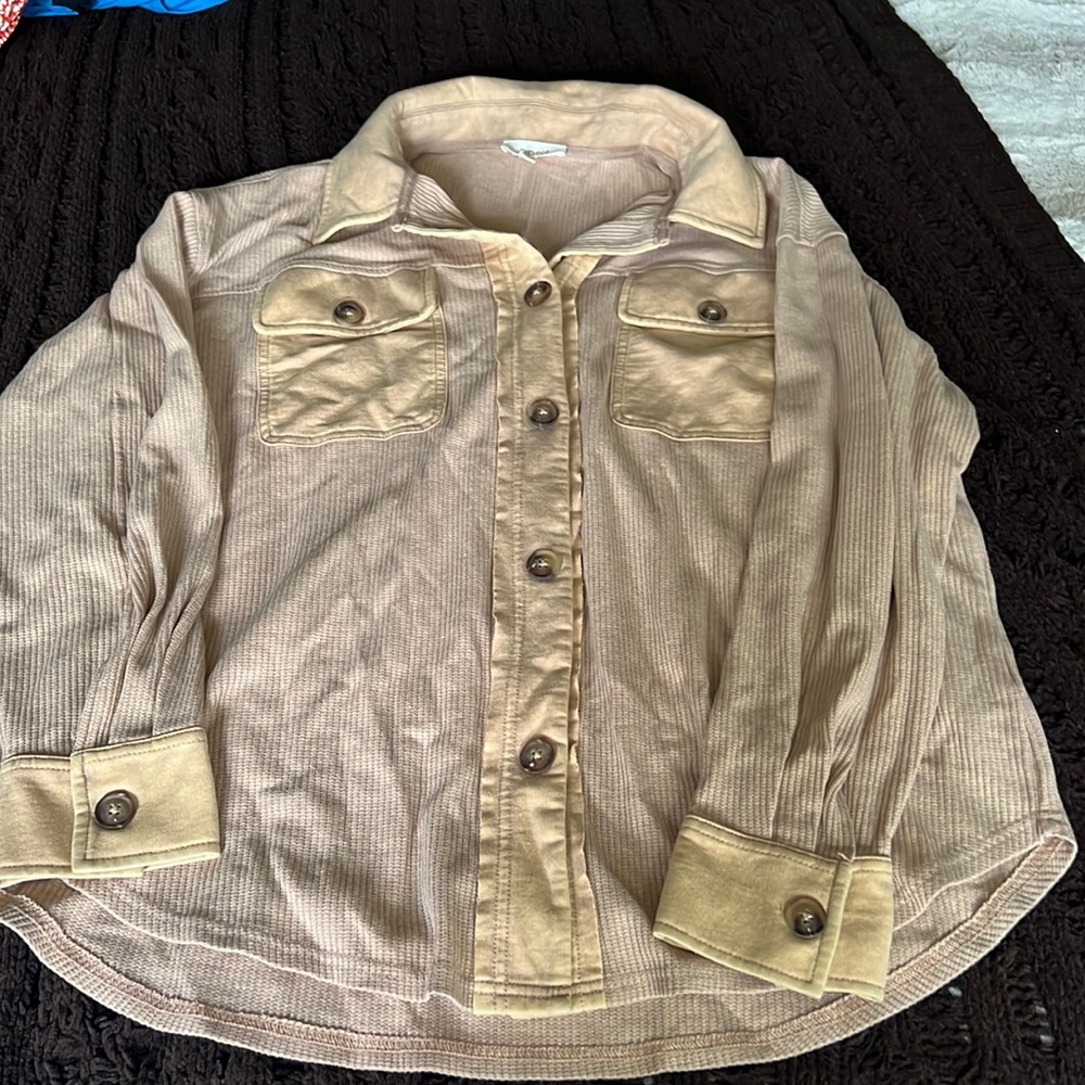 Oddy Button Down suede/Corduroy imitation Size Large